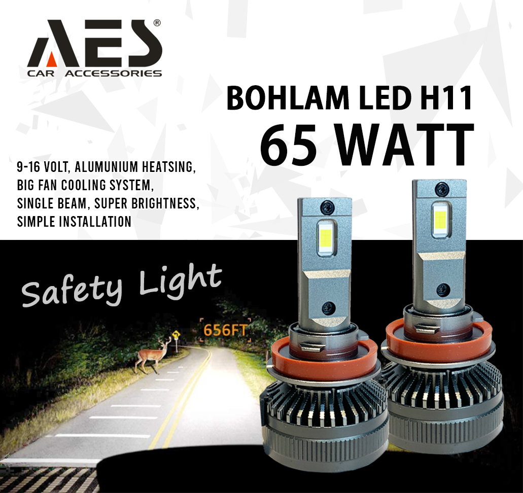 TURBO LED H11 AES - 65 Watt Merk AES