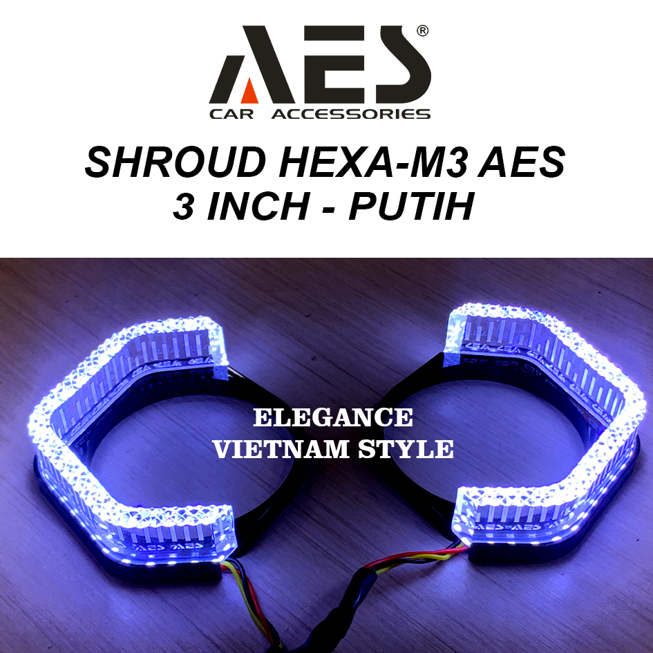 Shroud M3 AES - 3 Inch- Welcome light 5D  - Putih