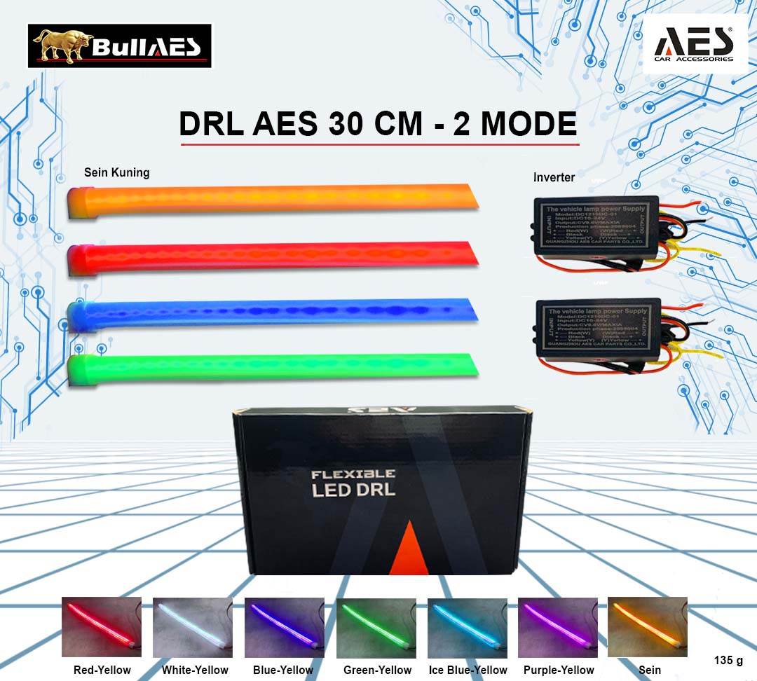DRL AES 30 CM PUTIH KUNING - KEDIP SEIN