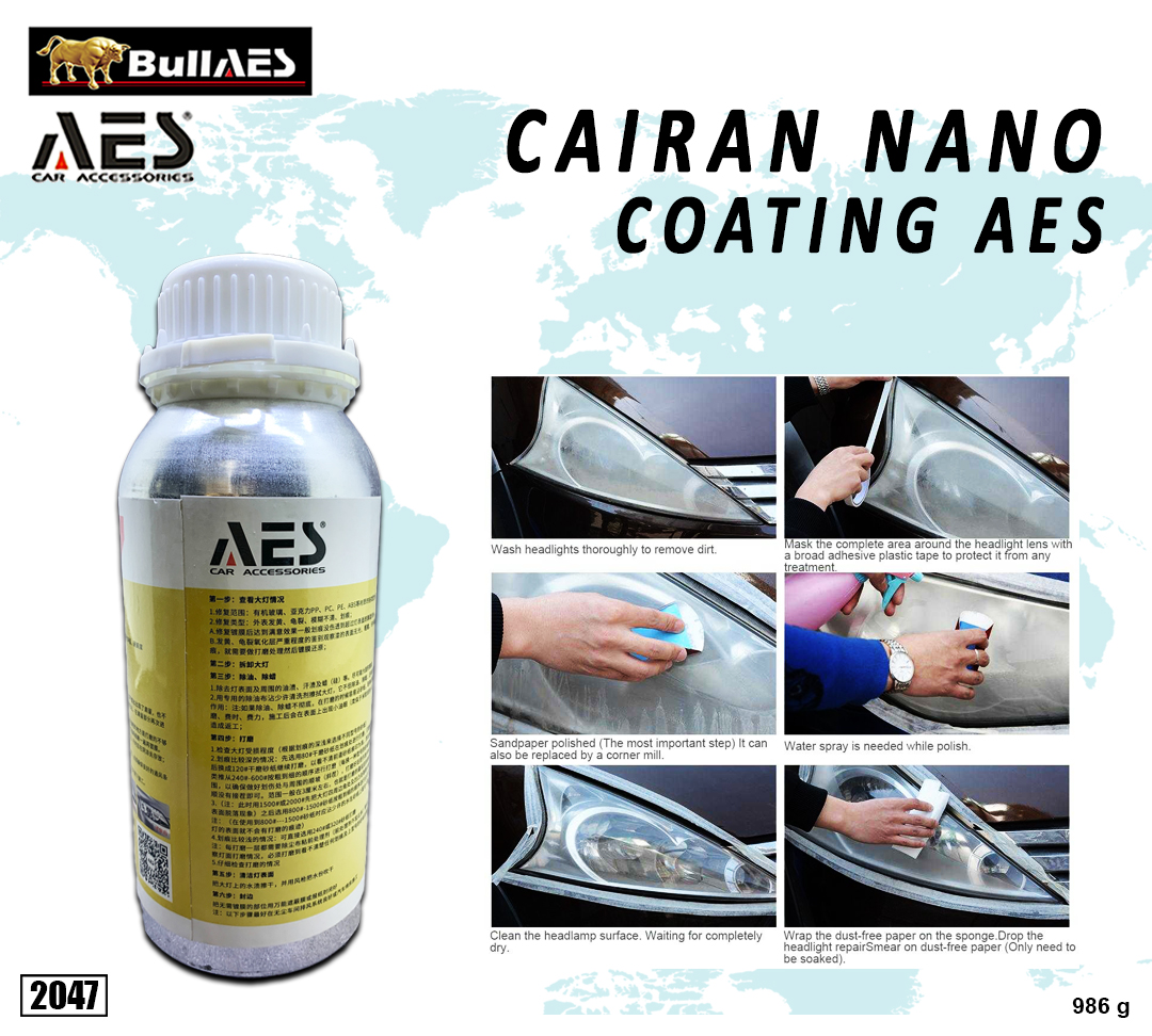 Cairan nano coating Headlight AES
